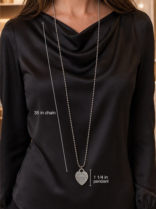 Tiffany & Co. Jewelry - Authentic Tiffany & Co. Return to Tiffany Heart Necklace silver with certificate